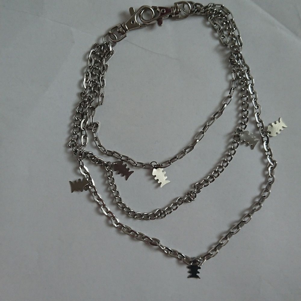 Fish metal versatile belt or necklace